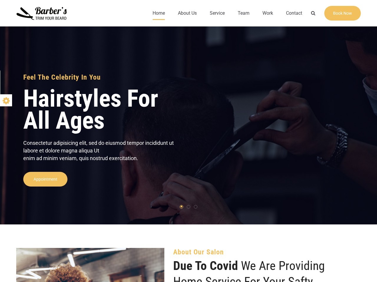 Barber website